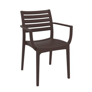 Artemis Arm Chair - Chocolate
